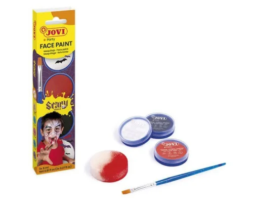 Conjunto de Maquiagem Assustador 3 Frascos de Crem