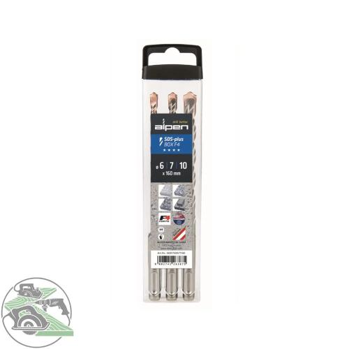 Alpen SDS+ F4 Box 3 pcs. 6-7-10x 160