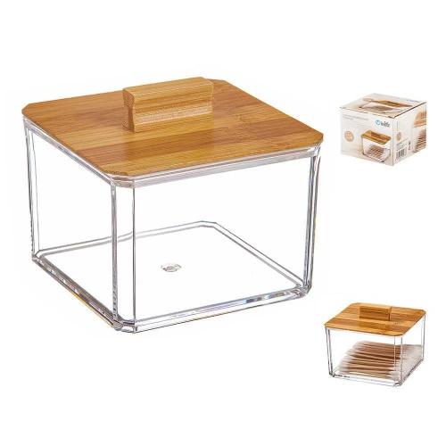 Organizador para Cosméticos Quadrado com Tampa De.