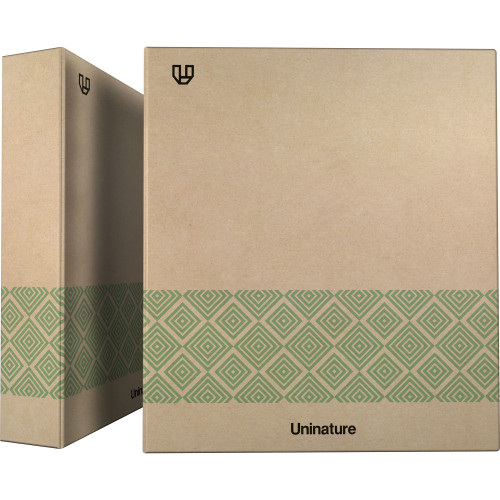 Carpeta Reciclada Anillas 4x40mm Kraft Soft A4 Verde Uninature 7323920