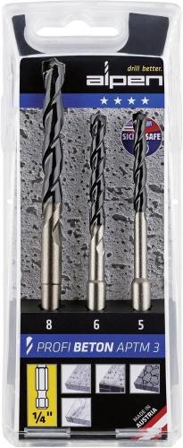 Alpen Aptm3 Hm-Concrete Hexagon Set 3-Pcs.