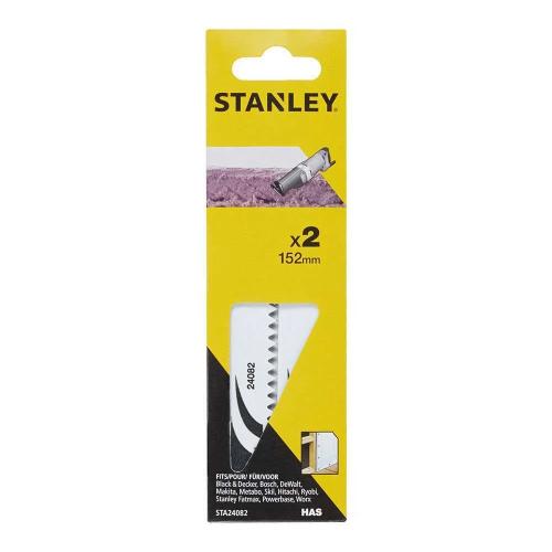Pack 2 Folha de Serra de Sabre 15,2cm Betão Tradicional e Celular Sta24082-Xj Stanley