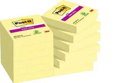 Pack 12 Blocs 90 Hojas Notas Adhesivas 47,6x47,6m.