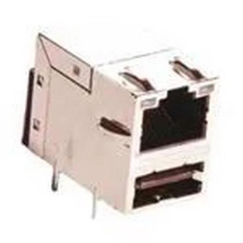 Tomada, RJ45 + USB A, PIN: 8, blindadas,com díodo.