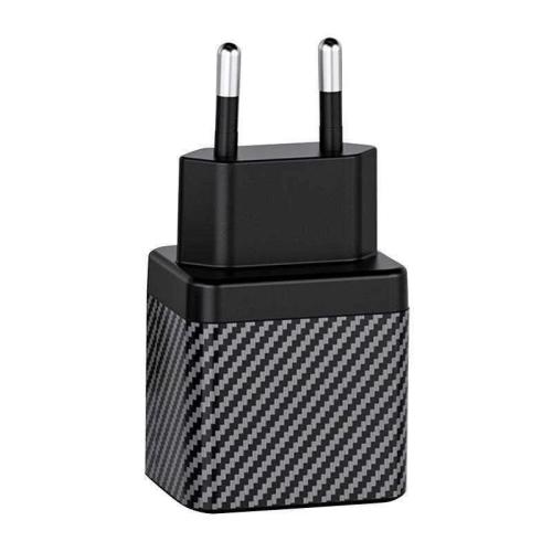 Wall Charger Invzi Gan 2x Usb-C, 45w, Eu (Black)