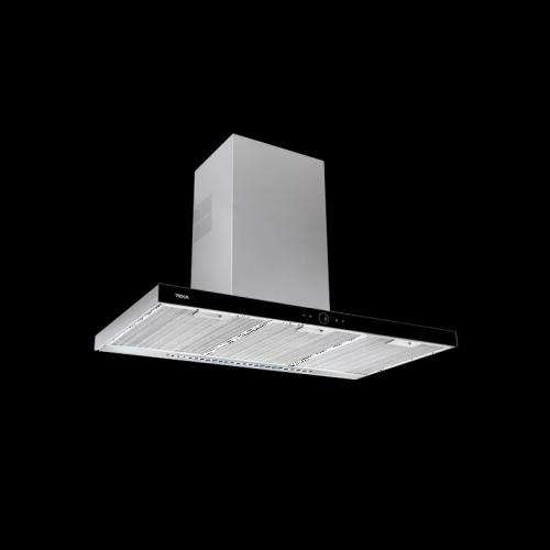 TEKA DLH 986 T MONTADO NA PAREDE PRETO, AÇO INOXI.