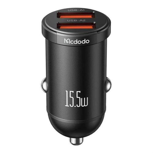 Mcdodo Cc-2950 Car Charger, 2x Usb, 15.5w (Black)