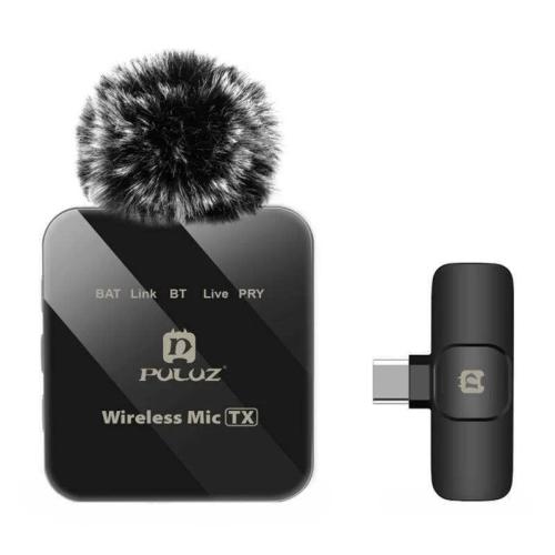Wireless Lavalier Microphone Puluz Pu648b (Usb-C)
