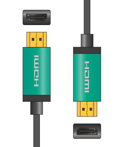 Cabo Hdmi 4k Color Shell 10.0m Verde
