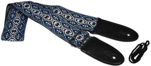 Correia de guitarra Deluxe Jacquard Azul