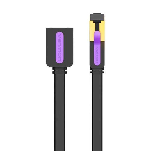Flat Network Cable Extension Category 7 Vention Icbbk 8m Black