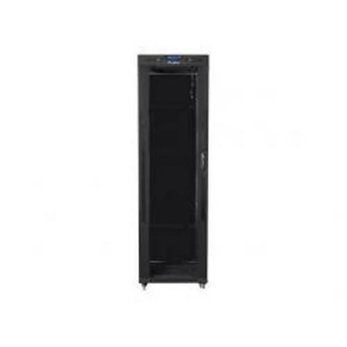 ARMÁRIO RACK DE PISO 19" 42U PORTA VIDRO PRETO