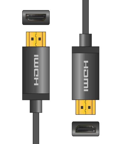 4k Colour Shell Hdmi Lead 3.0m Black