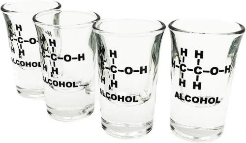 Monkey - Copos de shot com fórmula de álcool 4 und