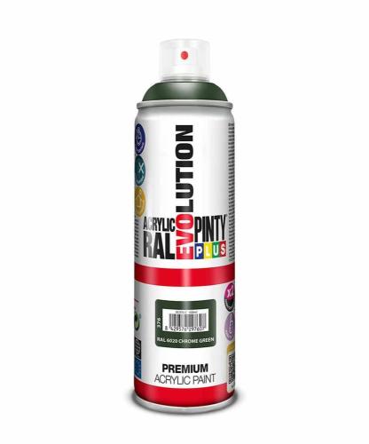 Tinta em spray Pintyplus Evolution RAL 6020 Verde.