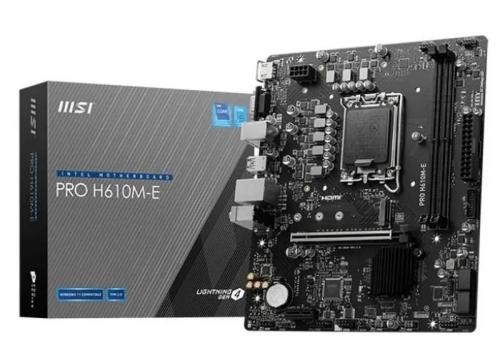 Msi Pro H610m-E (H610,S1700,Matx,Ddr5)