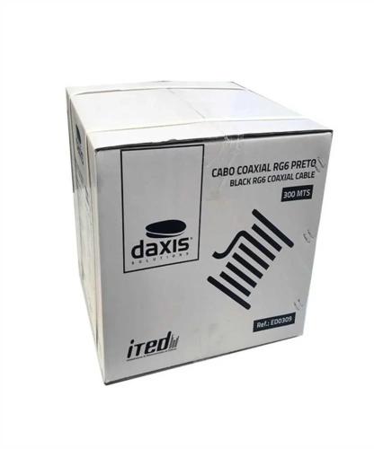 Cabo Coaxial Rg 6 Preto Pe 300mts Ited