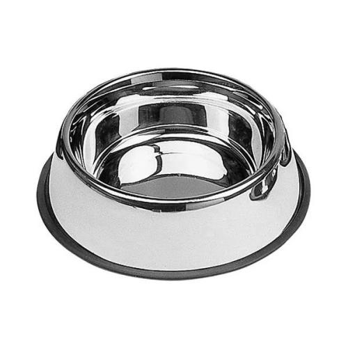 Comedouro Aço Inox.Antideslizante 0,45l 19cm Nayec