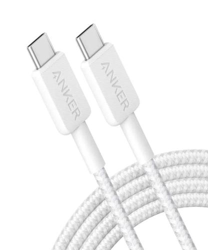 Cable Anker 322 Usb-C a Usb-C 1,8m 60w Blanco