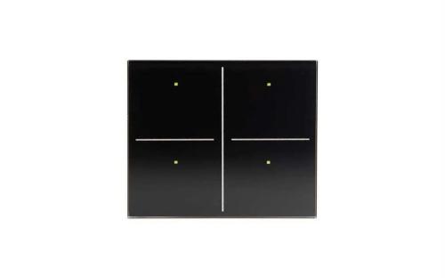 Glass Panel Control Module With 4 Touch Keys (Black Edition)