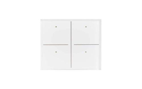 Glass Panel Control Module With 4 Touch Keys (White Edition)