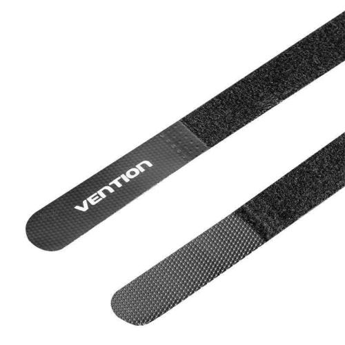 Fita de velcro, organizador de cabos Vention Preto