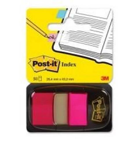 Blister Dispensador 50 Marcadores Index Rosa