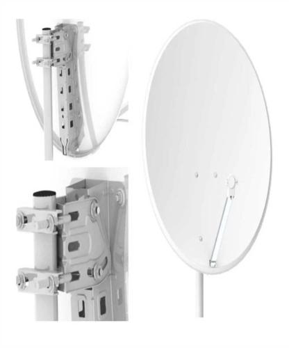 Antena Satélite Ferro 80cm Modelo Qd