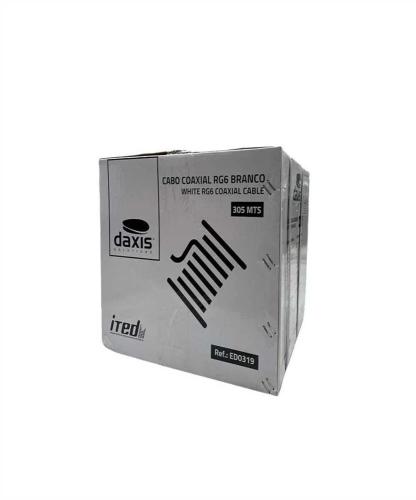 Cabo Rg6 Ited Cu/Cu Branco 305mts Daxis