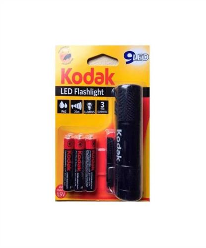 Kodak 9-LED flashlight black + 3 AAA EHD