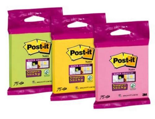 Blister Bloc 90 Hojas Notas Adhesivas 76x76mm Sup.