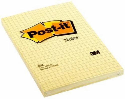 Bloc 100 Hojas Notas Adhesivas 76x76mm Canary Yel.