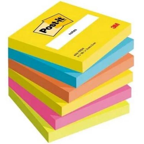 Pack 6 Blocs 100 Hojas Notas Adhesivas 76x76mm Co.