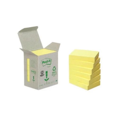 Pack 6 Blocs 100 Hojas Notas Recicladas Adhesivas.