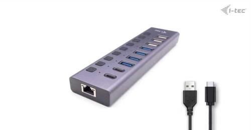 I-TEC CACHARGEHUB9LAN HUB DE INTERFACE USB 2.0 TY.