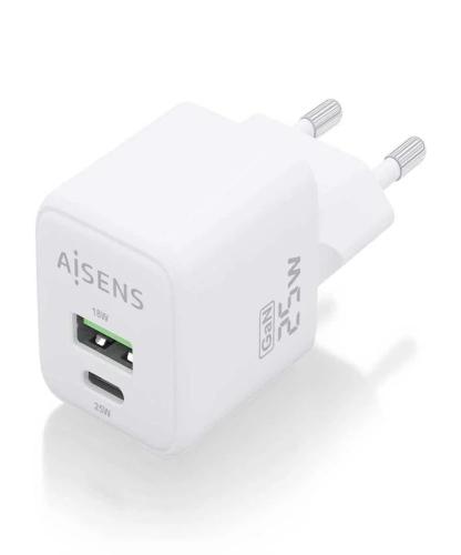 Cargador Gan de Pared Aisens Asch-25w2p014-W/ 1xu.