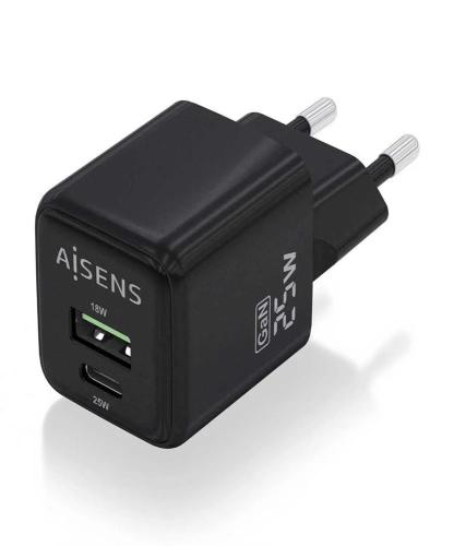 Aisens Asch-25w2p015-Bk Carregador de Dispositivo.