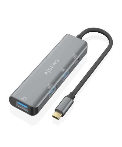 Hub Usb Tipo-C Aisens A109-0764/ 3xusb/ 1xusb Tip.
