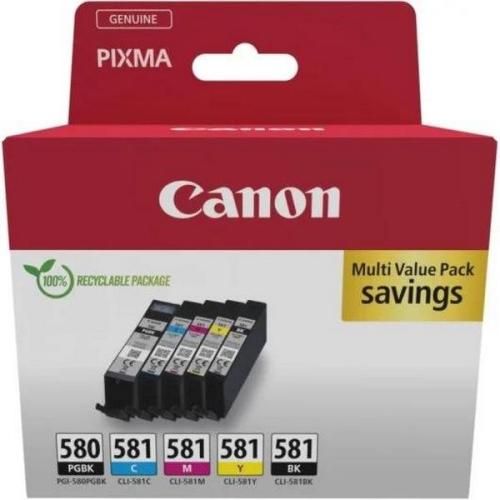 Canon Pgi-580/Cli-581 Pgbk/C/M/Y/Bk Multipack