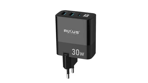 Rixus Rx102 Pd 30w Gan Charger Black