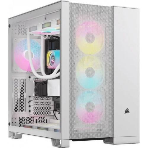 Corsair 6500d Airflow Midi-Tower Tempered Glass - White
