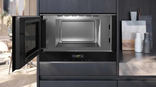 Siemens Microondas Integ 21lt 900w Vidro Preto
