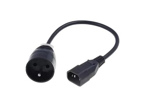 Adaptador Iec Macho Para 2 Iec Femea