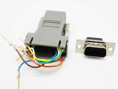 Adaptador, Db9 Macho a Rj45 Hembra 8c