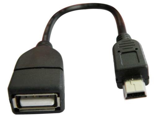 Usb a Hembra Otg a Mini Usb 5p., 15cm