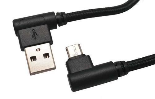 Usb a Macho a Micro Usb Macho, 1.5m Conectores Acodados