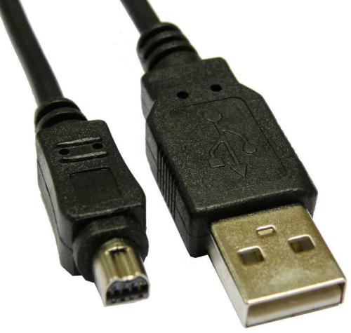 Usb a 4p Macho - Mini Usb 8p. Macho, 2m, para Camaras Olympus
