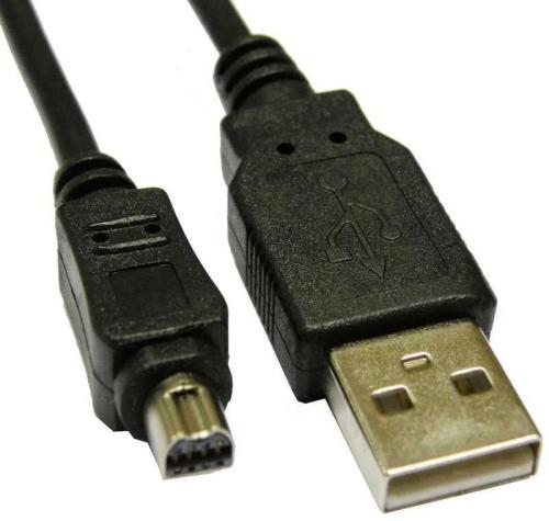 Usb a 4p Macho - Mini Usb 8p. Macho, 2m, para Cam.