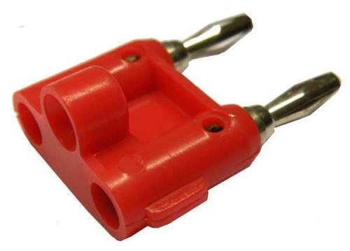 Adapt. Doble Banana Macho, Color Rojo