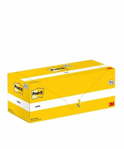 Pack 18+6 Blocs 100 Hojas Notas Adhesivas 76x76mm.